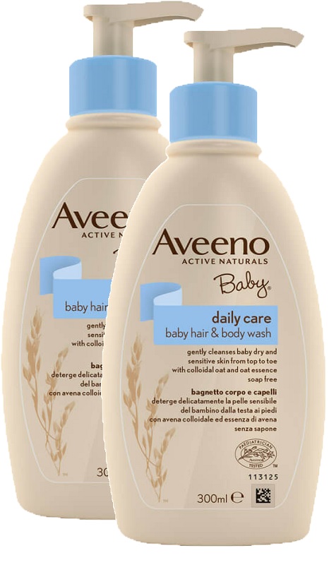 AVEENO BABY BAGNETTO TESTA PIEDI 300 ML BUNDLE - Antica Farmacia Ferrari