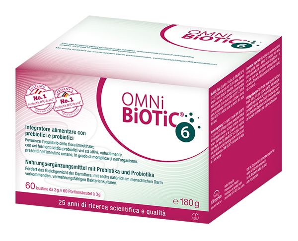 OMNI BIOTIC 6 POLVERE 60 BUSTINE DA 3 G - Antica Farmacia Ferrari