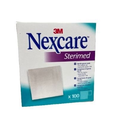 GARZA COMPRESSA STERIMED NEXCARE IN COTONE IDROFILO 20 FILI MULTILINGUAL 100 PEZZI - Antica Farmacia Ferrari