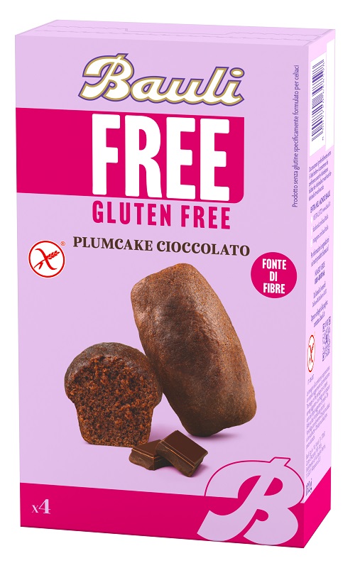 BAULI FREE PLUMCAKE CIOCCOLATO 4 PEZZI DA 33 G - Antica Farmacia Ferrari