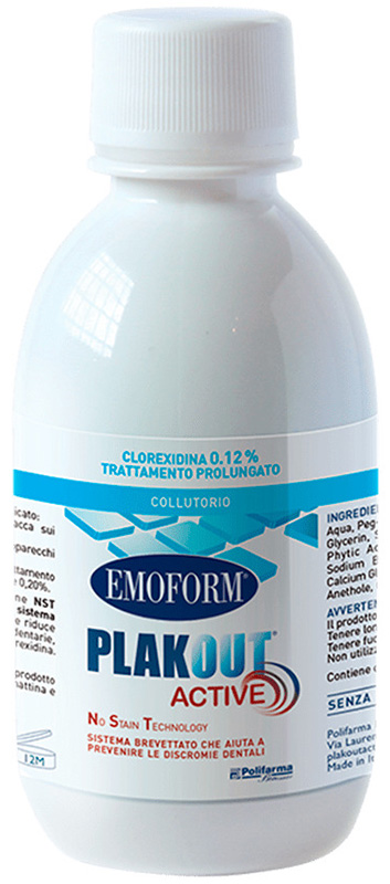 EMOFORM PLAKOUT ACTIVE 0,12 + DENTIFRICIO VENDITA - Antica Farmacia Ferrari