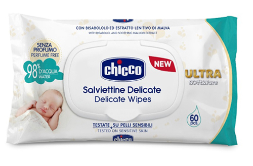 CHICCO COSMETICO SALVIETTE 60 PEZZI NO PROFUNO - Antica Farmacia Ferrari