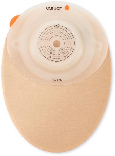 DANSAC NOVALIFE TRE 1 SACCA CHIUSA OPACA CONVEX MIDI PER COLOSTOMIA CON FINESTRA RITAGLIABILE 15-46 MM 430 ML 10 PEZZI - Oltrefarma