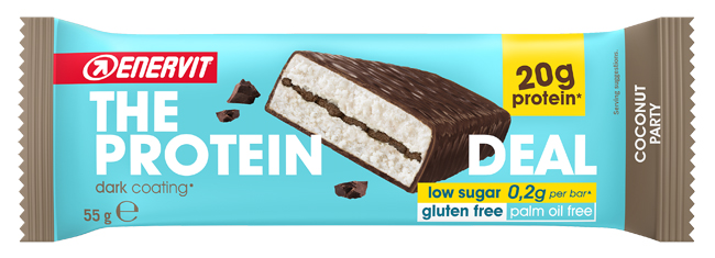 ENERVIT PROTEIN DEAL COCONUT 55 G - Antica Farmacia Ferrari