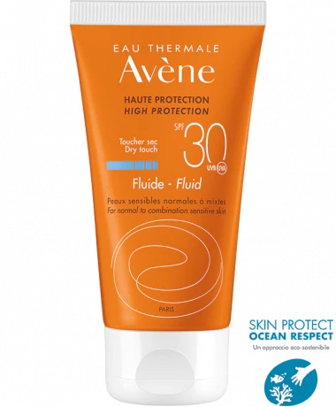 AVENE EAU THERMALE FLUIDO SPF 30 PROTEZIONE SOLARE ALTA 50 ML - Antica Farmacia Ferrari