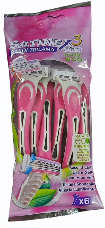 SATINEX3 MYSTIQUE LADY RASOIO 6 PEZZI - Oltrefarma