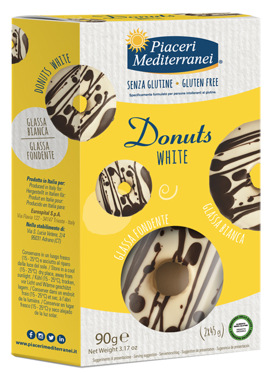 PIACERI MEDITERRANEI DONUTS WHITE 90 G - Oltrefarma