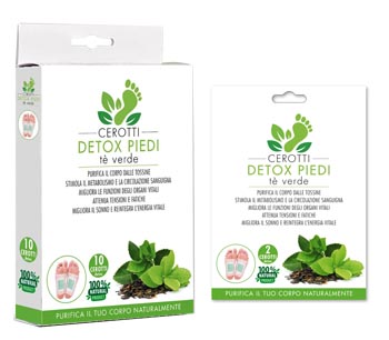 CEROTTI DETOX PIEDI TE' VERDE 10 PEZZI - Antica Farmacia Ferrari