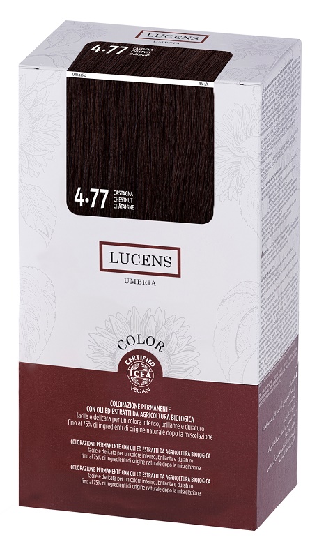 LUCENS UMBRIA TINTA COLOR LUCENS 4,77 CASTANO CHIARO - Oltrefarma