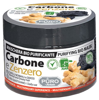 PURO BIO MASCHERA CARBONE E ZENZERO 250 ML - Oltrefarma