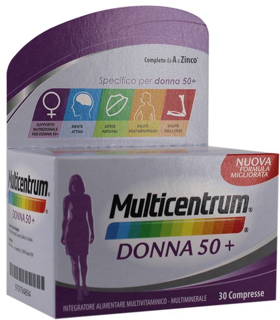 MULTICENTRUM DONNA 50+ 30 COMPRESSE - Oltrefarma