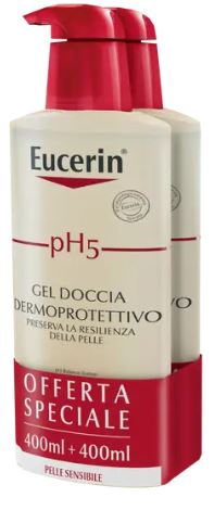 EUCERIN BIPACCO PH5 GEL DOCCIA 400 ML + 400 ML - Antica Farmacia Ferrari