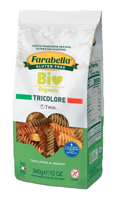 FARABELLA BIO FUSILLI TRICOLORE 340 G - Oltrefarma