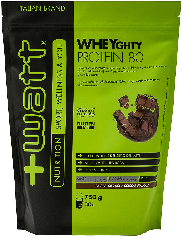 WHEYGHTY PROTEIN 80 CACAO DOYPACK 750 G - Oltrefarma