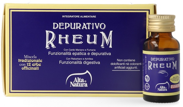 DEPURATIVO RHEUM 8 FLACONCINI DA 10 ML - Antica Farmacia Ferrari