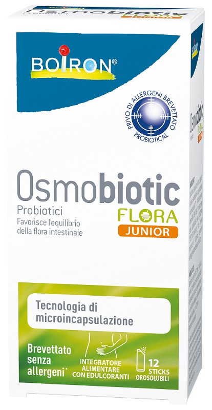 OSMOBIOTIC FLORA JUNIOR 12 STICKS OROSOLUBILI - Antica Farmacia Ferrari