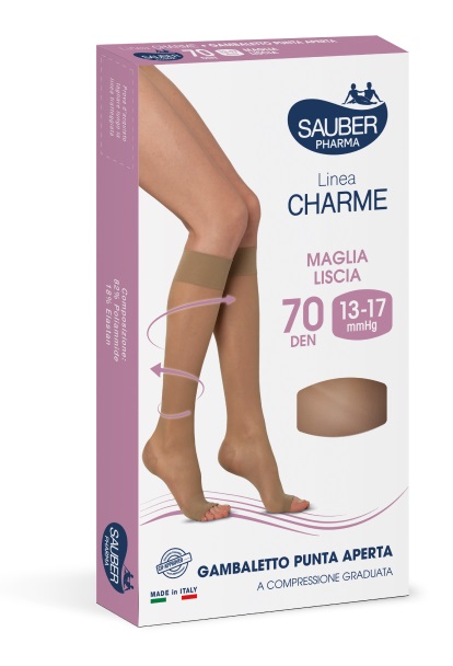 SAUBER GAMBALETTO OPEN TOE 70 DENARI MAGLIA LISCIA MEDIO TAGLIA 3 - Antica Farmacia Ferrari