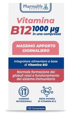 VITAMINA B12 100 COMPRESSE VITACURVEG - Antica Farmacia Ferrari