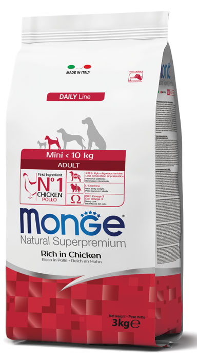 MONGE DOG MINI ADULT 3 KG - Oltrefarma