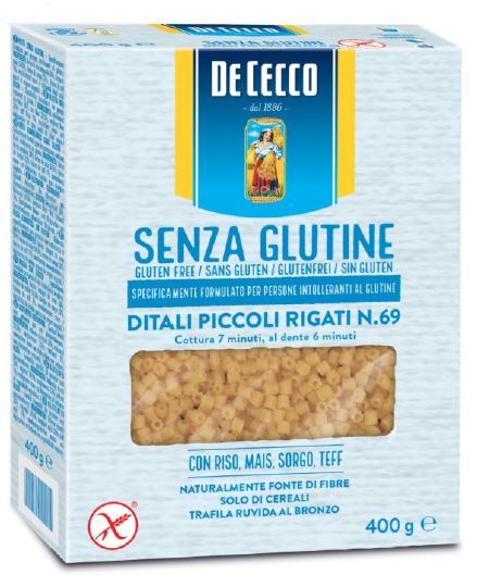 DE CECCO DITALI PICCOLI RIGATI N69 400 G - Oltrefarma