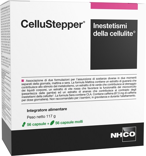 NHCO CELLUSTEPPER 56 CAPSULE GREENCAPS + 56 CAPSULE MOLLI - Antica Farmacia Ferrari