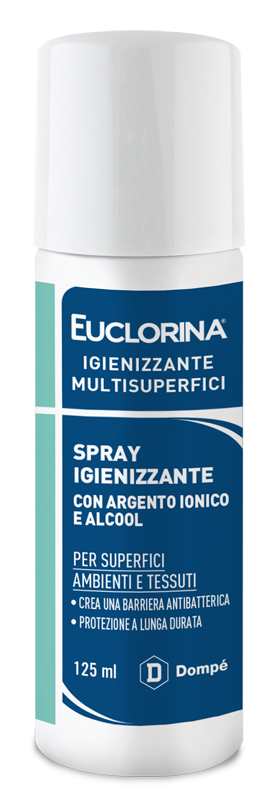 EUCLORINA IGIENIZZANTE MULTISUPERFICI SPRAY 125 ML - Antica Farmacia Ferrari