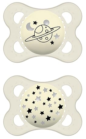 MAM SUCCHIETTO ORIGINAL NIGHT 2-6 MESI SILICONE NEUTRO 2 PEZZI - Antica Farmacia Ferrari