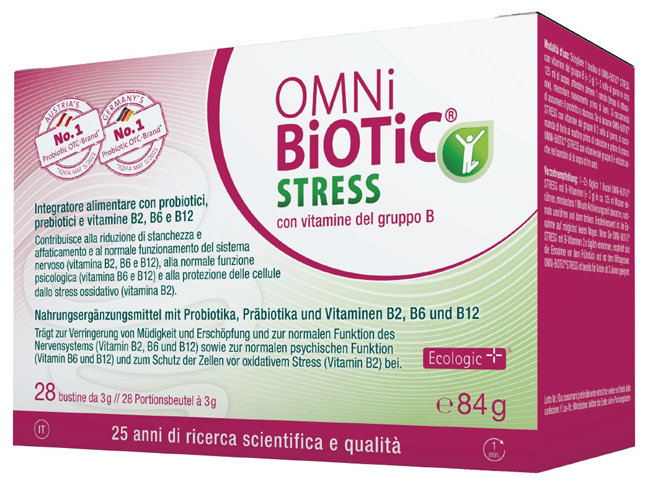 OMNI BIOTIC STRESS VITAMINE GRUPPO B 28 BUSTINE DA 3 G - Antica Farmacia Ferrari