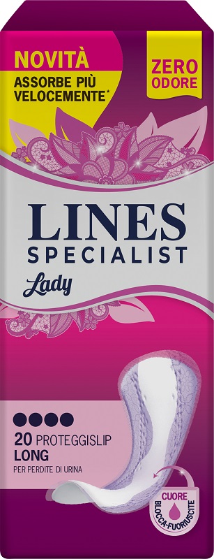 ASSORBENTI PER INCONTINENZA LINES SPECIALIST LADY LONG 20 PEZZI - Antica Farmacia Ferrari