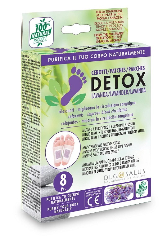 CEROTTI DETOX PIEDI LAVANDA 8 PEZZI - Oltrefarma