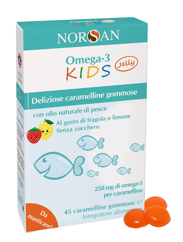 NORSAN OMEGA 3 KIDS 45 CARAMELLINE GOMMOSE - Oltrefarma