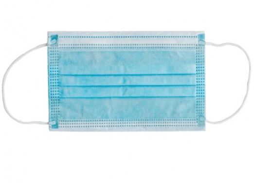 MASCHERINA CHIRURGICA FILTRANTE 98% 3 VELI TIPO IIR CON ELASTICI ADULTI AZZURRA 10 PEZZI - Oltrefarma