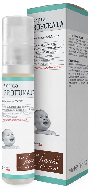 FIOCCHI DI RISO ACQUA PROFUMATA RINFRESCANTE TALCO 50 ML - Oltrefarma