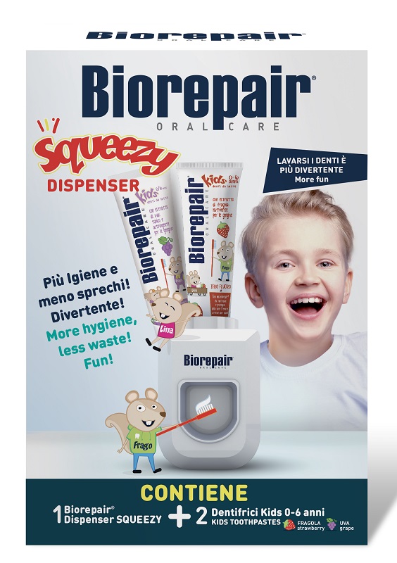 BIOREPAIR SQUEEZE DISPENSER + 2 KIDS 50 ML - Oltrefarma
