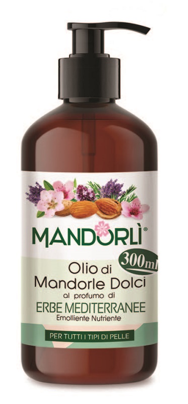 MANDORLI ERBE MEDITERRANEE OLIO CORPO 300 ML - Antica Farmacia Ferrari