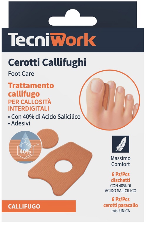 CEROTTO CALLIFUGO INTERDIGITALE 6 PEZZI + 6 DISCHETTI - Oltrefarma