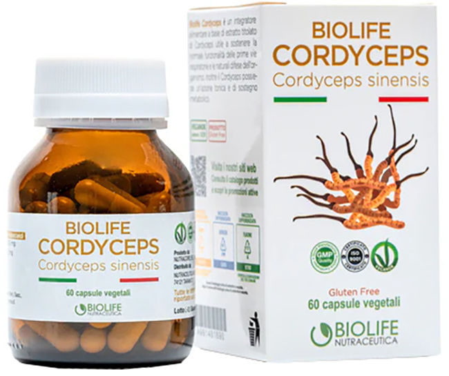 BIOLIFE CORDYCEPS 60 CAPSULE - Oltrefarma