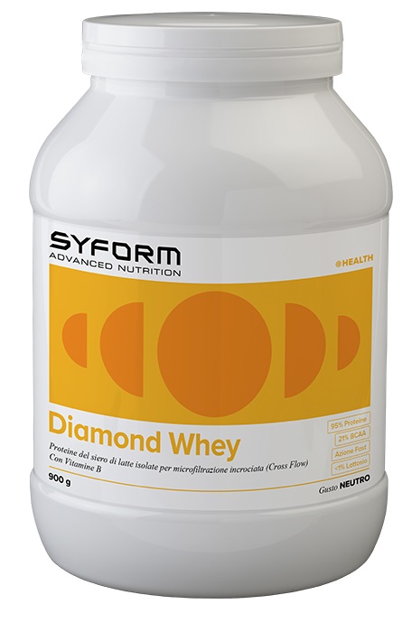 DIAMOND WHEY NEUTRO 900 G CON EDULCORANTI SENZA ZUCCHERI AGGIUNTI SENZA GLUTINE SENZA LATTOSIO - Oltrefarma