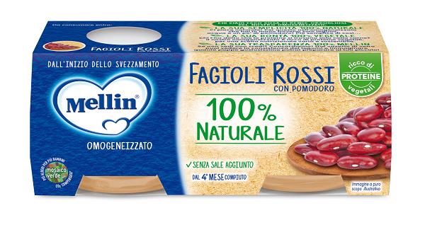 MELLIN OMOGENEIZZATO FAGIOLI ROSSI 2 X 80 G - Oltrefarma
