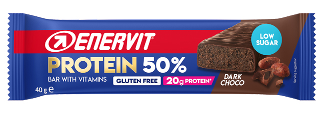 ENERVIT SPORT PROTEIN BAR 50% BARRETTA DARK CHOCOLATE 40 G - Antica Farmacia Ferrari