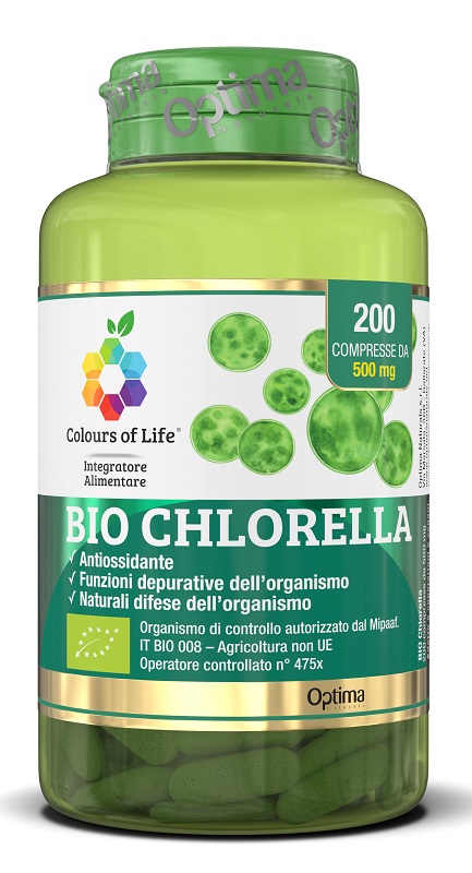 BIO CHLORELLA 200 COMPRESSE COLOURS OF LIFE - Oltrefarma