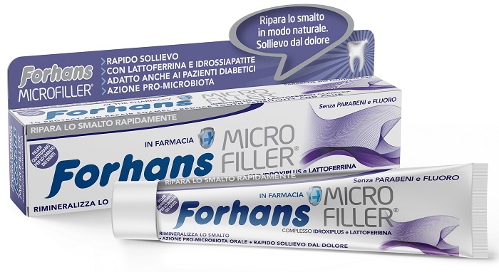 FORHANS DENTIFRICIO MICROFILLER PROTEZIONE SMALTO 75 ML - Antica Farmacia Ferrari
