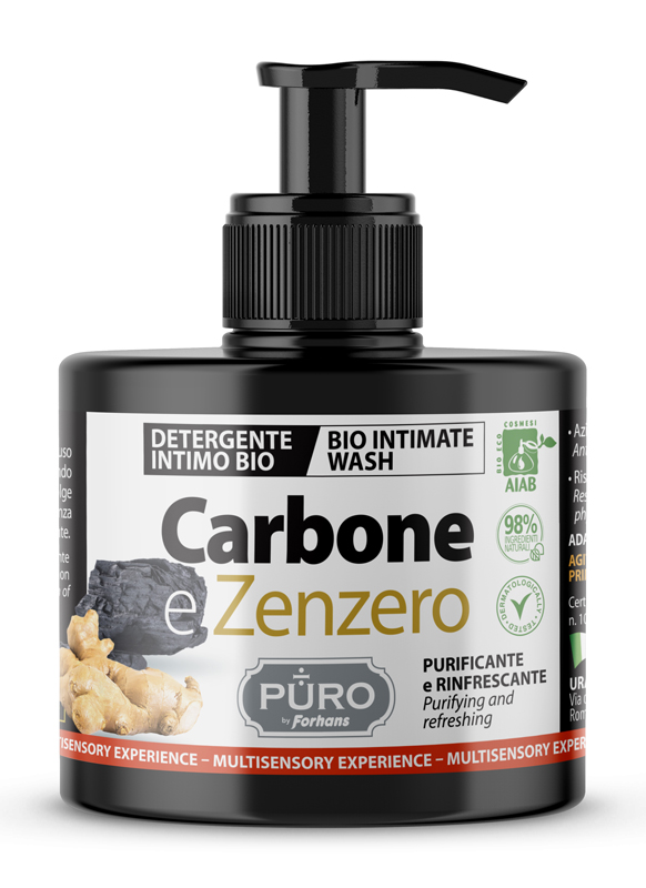 FORHANS PURO DETERGENTE INTIMO CARBONE & ZENZERO 250 ML - Oltrefarma