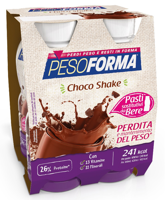 PESOFORMA CHOCO SHAKE 4X236 ML - Antica Farmacia Ferrari