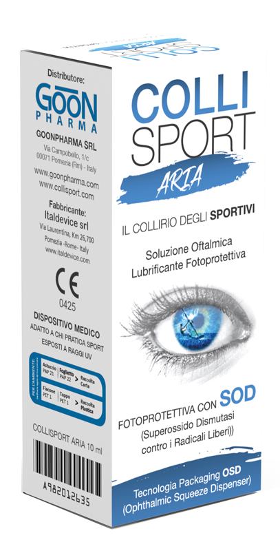 COLLISPORT ARIA SOLUZIONE OFTALMICA LUBRIFICANTE FOTOPROTETTIVA 10 ML - Antica Farmacia Ferrari