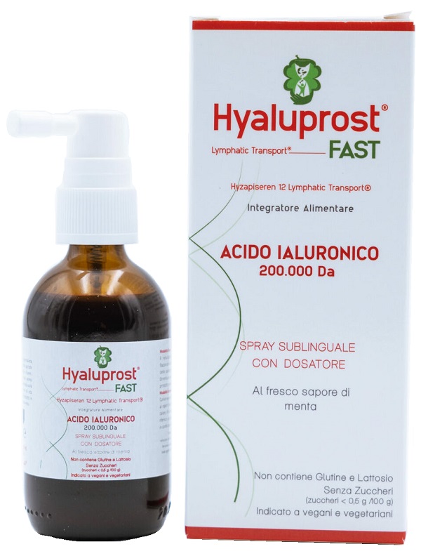 HYALUPROST FAST SPRAY SUBLINGUALE CON DOSATORE SAPORE MENTA 50 ML - Oltrefarma
