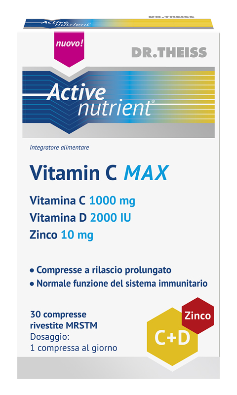 THEISS ACTIVE NUTRIENT VITAMIN C MAX 30 COMPRESSE - Oltrefarma