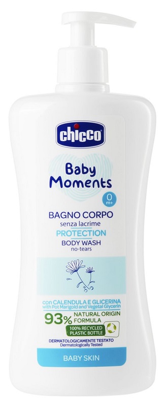 CHICCO BABY MOMENTS BAGNO CORPO SENZA LACRIME PROTECTION 500 ML - Oltrefarma