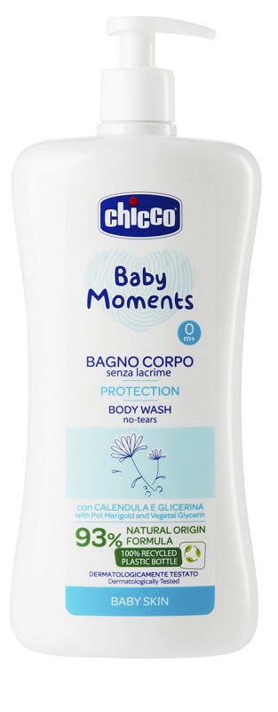 CHICCO BABY MOMENTS BAGNO CORPO SENZA LACRIME PROTECTION 750 ML - Antica Farmacia Ferrari