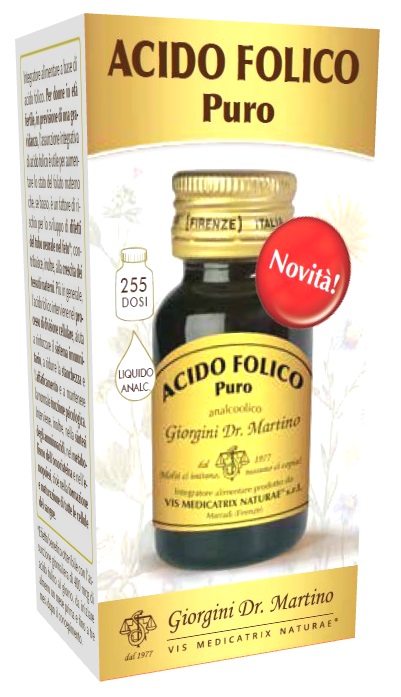 ACIDO FOLICO PURO LIQUIDO ANALCOLICO 30 ML - Oltrefarma